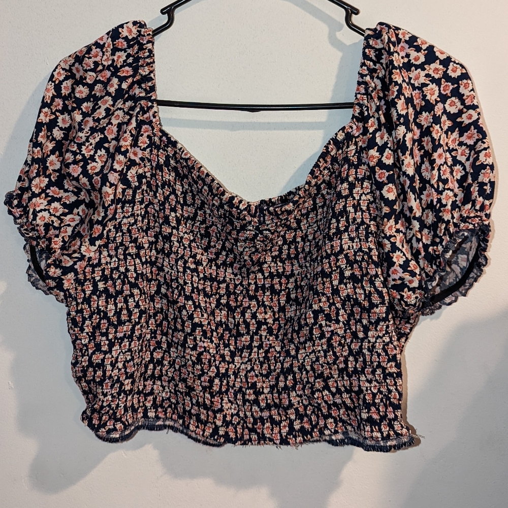 Flowery Crop Top